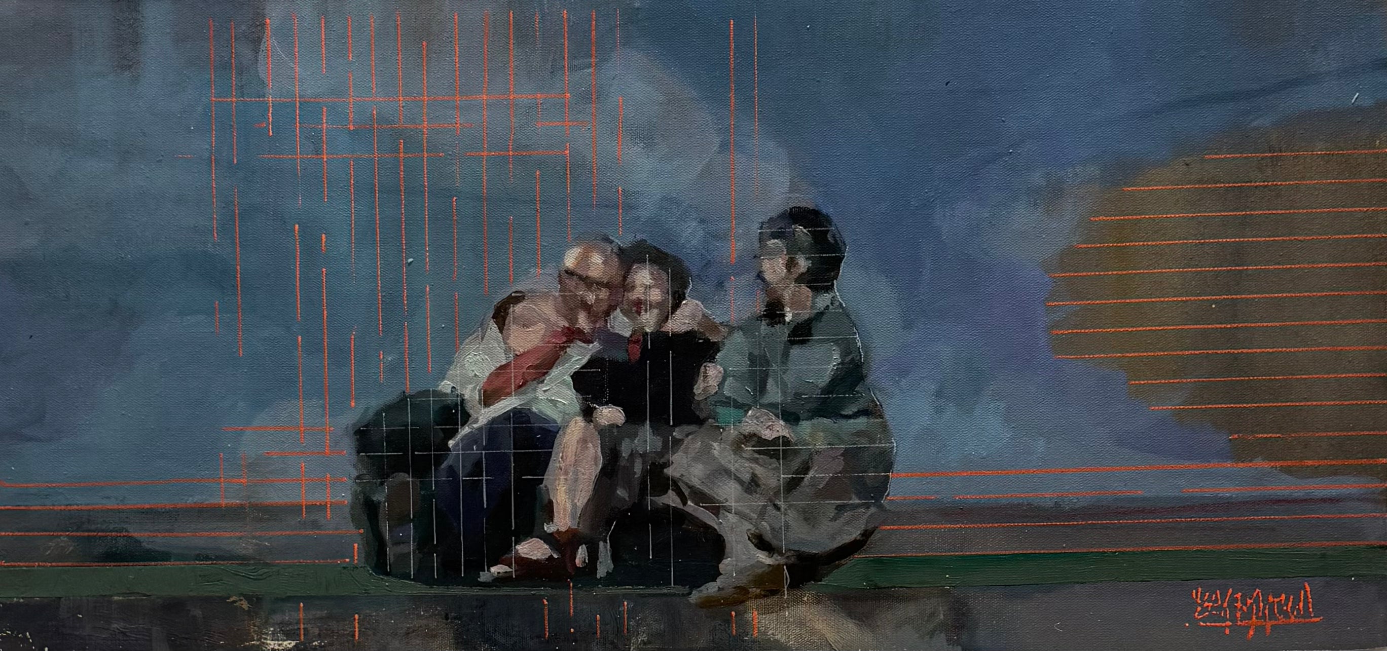 Mar Herrera - Moment | Oil on Canvas | Framed Artwork