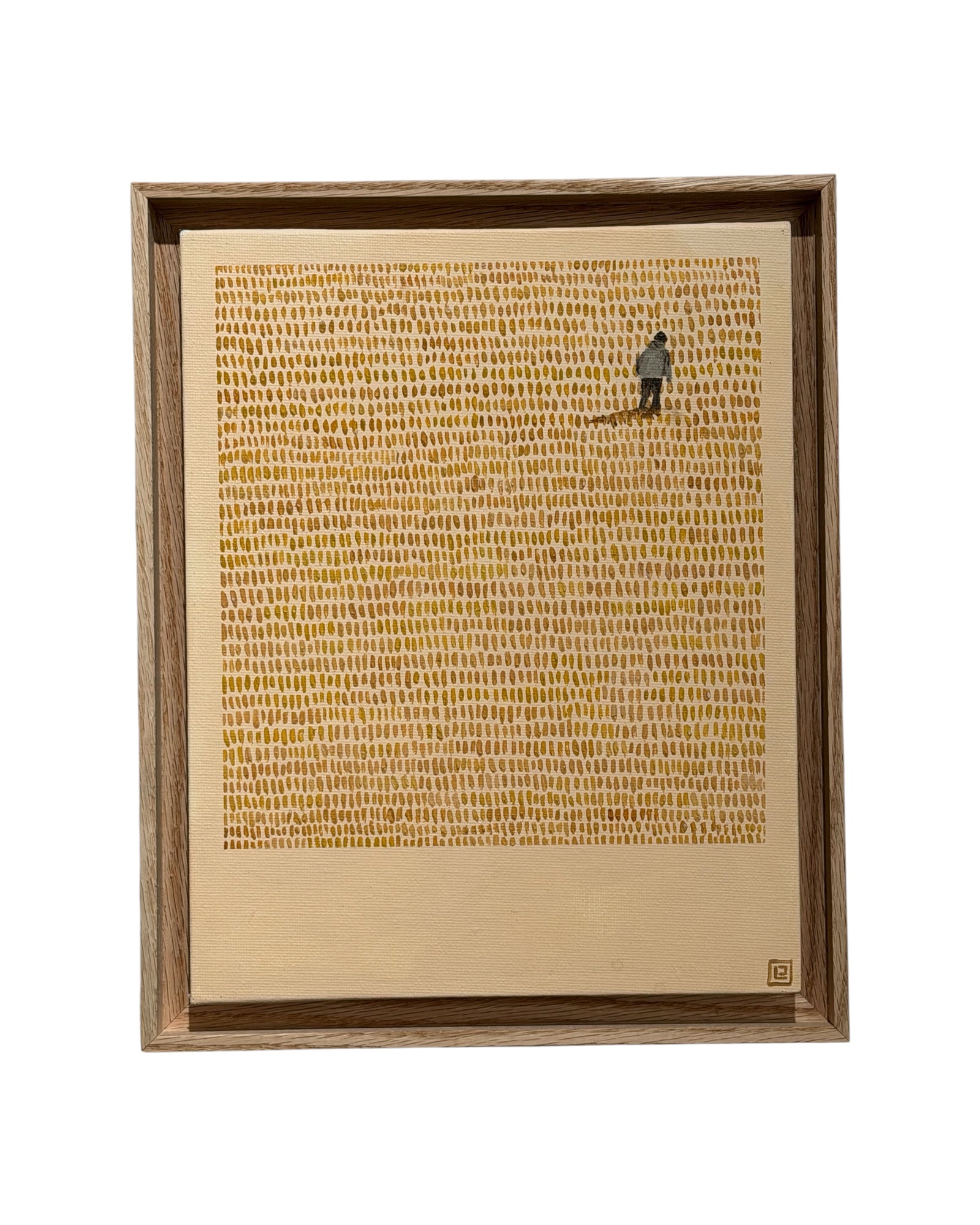 Tray framed artwork in oak