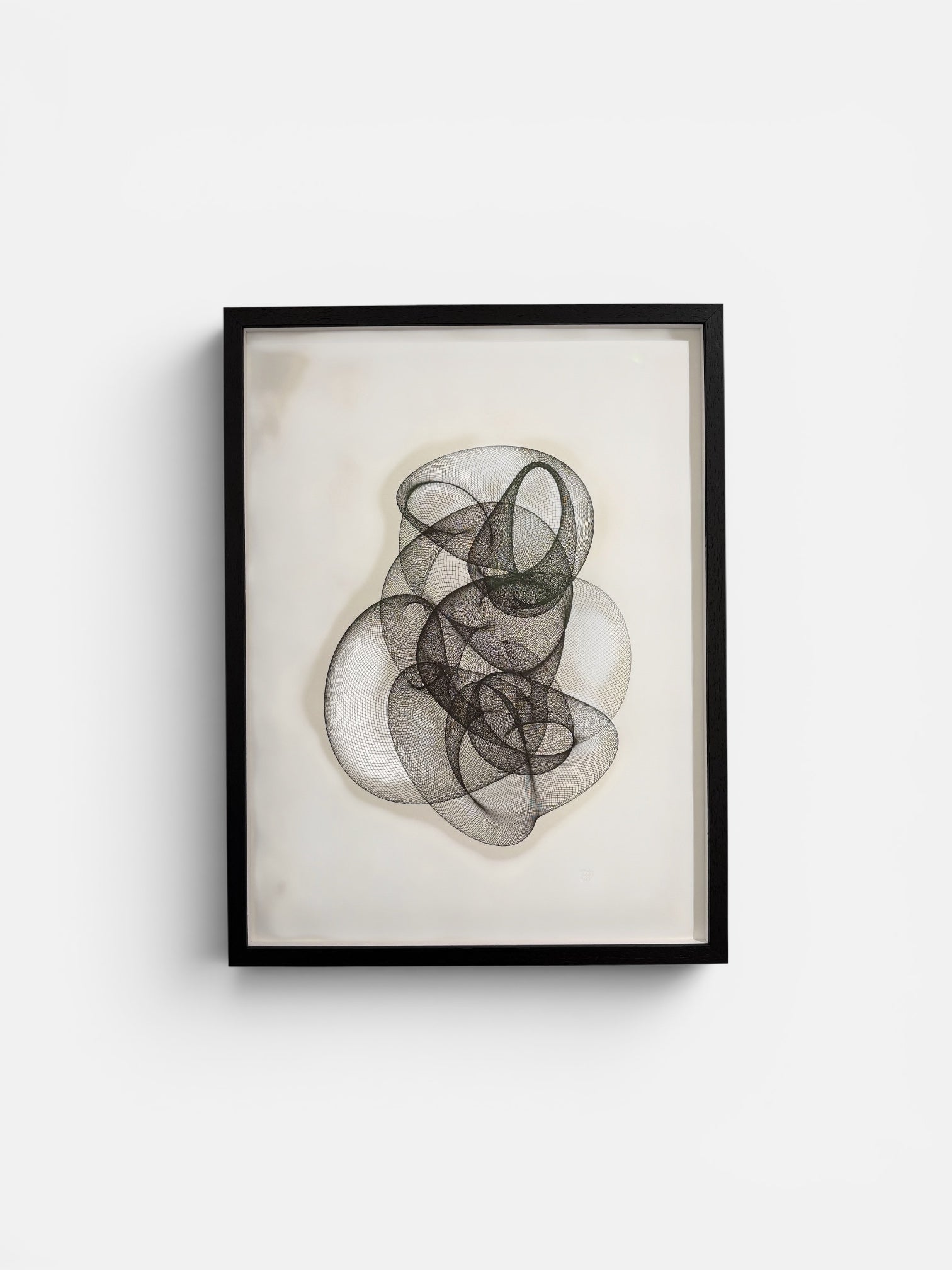 James Nolan Gandy | Original Drawing, Made with Analog Mechanical Drawing Machine | Black 1