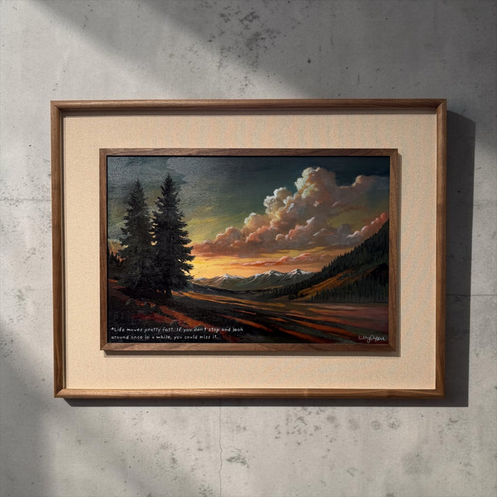 Painting by Lilly Daffu on a wall